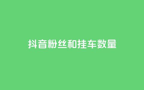 抖音粉丝和挂车数量,快手免费播放量一万 - 抖音怎样才能让官方推流 ks超低价自助腾族下单平台 第1张