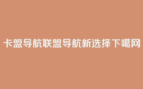 卡盟导航(联盟导航新选择) 第1张 卡盟导航(联盟导航新选择) 第1张