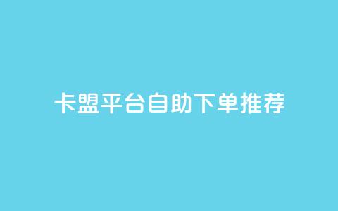 卡盟平台自助下单推荐 - 自助下单推荐:卡盟平台优选推荐! 第1张 卡盟平台自助下单推荐 - 自助下单推荐:卡盟平台优选推荐! 第1张