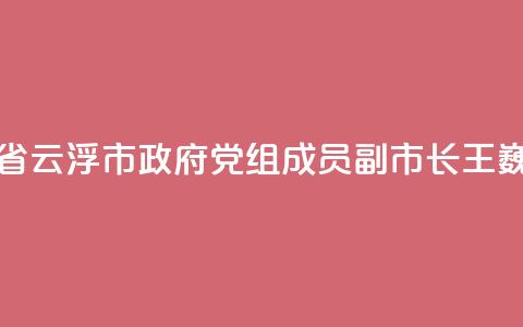 广东省云浮市政府党组成员、副市长王巍被查 第1张 广东省云浮市政府党组成员、副市长王巍被查 第1张