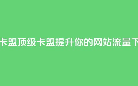 傲世卡盟 - 顶级卡盟 提升你的网站流量! 第1张 傲世卡盟 - 顶级卡盟 提升你的网站流量! 第1张