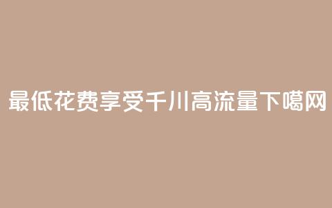 最低花费享受千川高流量 第1张 最低花费享受千川高流量 第1张