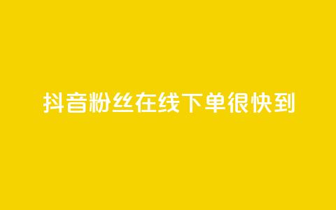 抖音粉丝在线下单很快到 - 抖音粉丝轻松下单迅速到达~ 第1张 抖音粉丝在线下单很快到 - 抖音粉丝轻松下单迅速到达~ 第1张