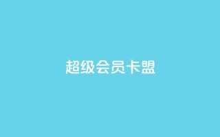超级会员卡盟 - 点赞下单平台