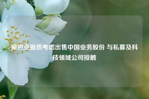 星巴克据悉考虑出售中国业务股份 与私募及科技领域公司接触  第1张