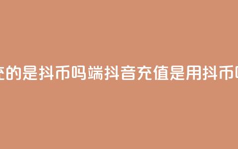抖音ios代充的是抖币吗 - iOS端抖音充值是用抖币吗?!  第1张 抖音ios代充的是抖币吗 - iOS端抖音充值是用抖币吗?!  第1张