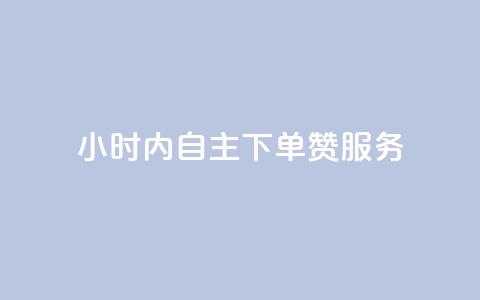 24小时内自主下单赞服务 第1张 24小时内自主下单赞服务 第1张