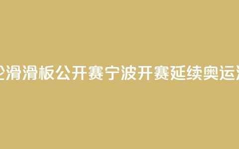 中国轮滑(滑板)公开赛宁波开赛 延续奥运滑板热  第1张 中国轮滑(滑板)公开赛宁波开赛 延续奥运滑板热  第1张