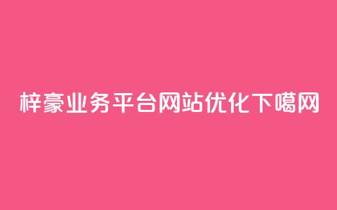 梓豪业务平台网站优化  第1张 梓豪业务平台网站优化  第1张