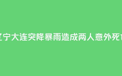 辽宁大连突降暴雨 造成两人意外死亡  第1张 辽宁大连突降暴雨 造成两人意外死亡  第1张