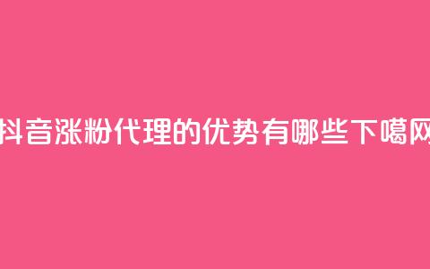 抖音涨粉代理的优势有哪些  第1张 抖音涨粉代理的优势有哪些  第1张