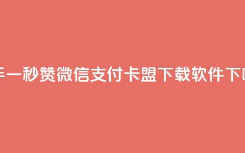 快手一秒5000赞微信支付 - 卡盟下载软件  第1张 快手一秒5000赞微信支付 - 卡盟下载软件  第1张