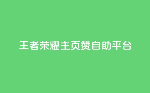 王者荣耀主页赞自助平台 - qq如何买访客 第1张 王者荣耀主页赞自助平台 - qq如何买访客 第1张