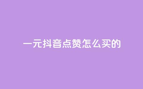 一元抖音点赞怎么买的 - 在抖音如何购买一元点赞的详细指南~ 第1张 一元抖音点赞怎么买的 - 在抖音如何购买一元点赞的详细指南~ 第1张