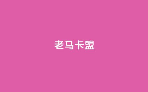 老马卡盟 - 升级版的卡盟——老马卡盟! 第1张 老马卡盟 - 升级版的卡盟——老马卡盟! 第1张