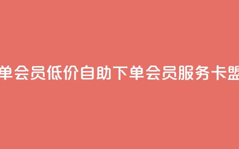 卡盟低价自助下单会员 - 低价自助下单会员服务-卡盟新版上线~  第1张 卡盟低价自助下单会员 - 低价自助下单会员服务-卡盟新版上线~  第1张