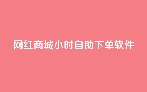 网红商城24小时自助下单软件 - 24小时自助下单软件，让网红商城轻松畅销!  第1张