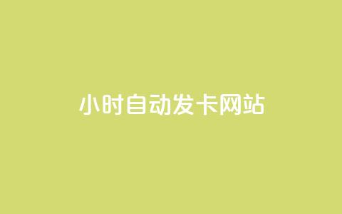 24小时自动发卡网站 - 全天候自动发卡平台一站式服务解决方案~  第1张 24小时自动发卡网站 - 全天候自动发卡平台一站式服务解决方案~  第1张