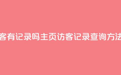 qq主页访客有记录吗 - QQ主页访客记录查询方法! 第1张 qq主页访客有记录吗 - QQ主页访客记录查询方法! 第1张