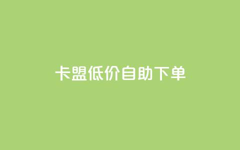 QQ卡盟低价自助下单 - QQ卡盟自助下单价优惠，快速安全购买。  第1张