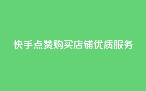 快手点赞购买店铺优质服务  第1张