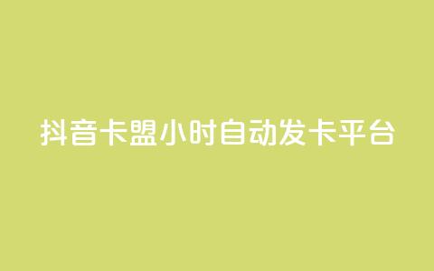 抖音卡盟24小时自动发卡平台,QQ业务网自助下单免费 - 刷快手亲密度的软件 qq自助下单平台  第1张