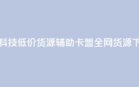 全网科技低价货源辅助 - 卡盟全网货源  第1张 全网科技低价货源辅助 - 卡盟全网货源  第1张