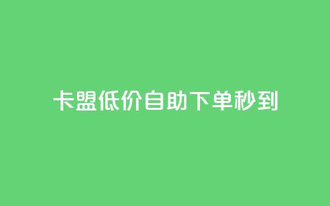 卡盟低价自助下单秒到 - 极速到账!卡盟低价自主下单等您来!~ 第1张 卡盟低价自助下单秒到 - 极速到账!卡盟低价自主下单等您来!~ 第1张