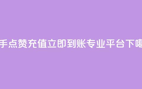 快手点赞充值立即到账专业平台  第1张 快手点赞充值立即到账专业平台  第1张