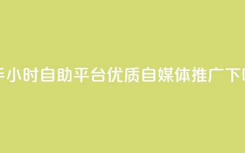快手24小时自助平台——优质自媒体推广  第1张 快手24小时自助平台——优质自媒体推广  第1张
