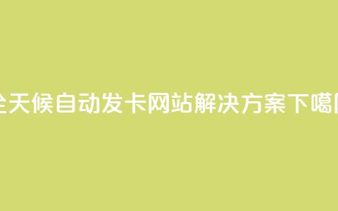 全天候自动发卡网站解决方案  第1张 全天候自动发卡网站解决方案  第1张