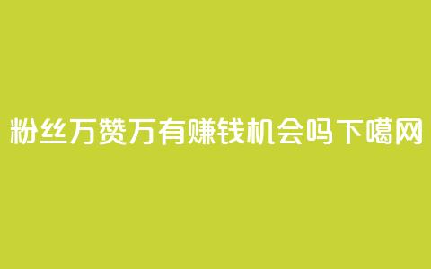 粉丝1万+赞47万	，有赚钱机会吗？  第1张
