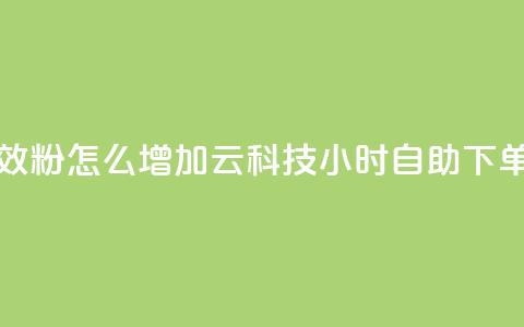 抖音有效粉怎么增加 - 12云科技24小时自助下单  第1张 抖音有效粉怎么增加 - 12云科技24小时自助下单  第1张