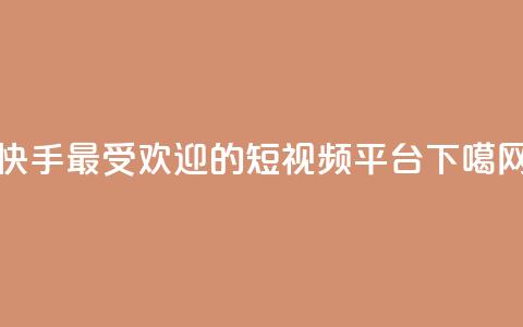 快手最受欢迎的短视频平台  第1张 快手最受欢迎的短视频平台  第1张