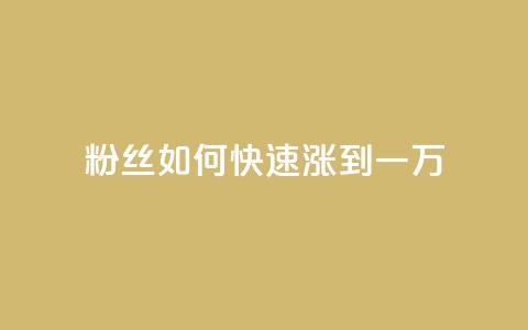 粉丝如何快速涨到一万,ks在线业务 - 哔站业务自助 dy低价下单平台最便宜  第1张