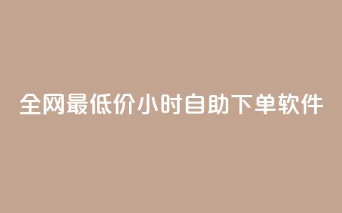 全网最低价24小时自助下单软件,dy流量网站 - 自助下单卡网 拼多多真人助力平台免费  第1张