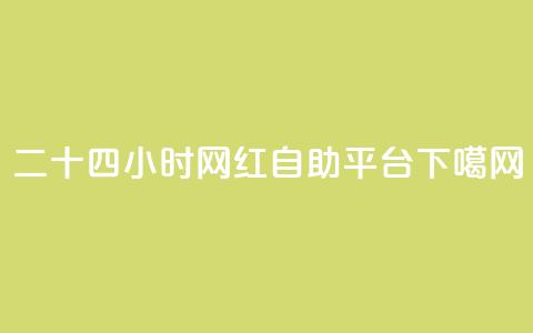 二十四小时网红自助平台  第1张 二十四小时网红自助平台  第1张
