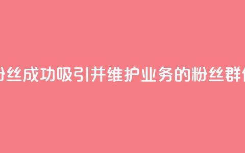 dy业务粉丝 - dy业务粉丝:成功吸引并维护dy业务的粉丝群体的方法! 第1张 dy业务粉丝 - dy业务粉丝:成功吸引并维护dy业务的粉丝群体的方法! 第1张
