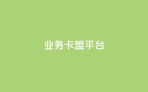 业务卡盟平台 - 业务卡盟平台的SEO优化技巧及策略指南~ 第1张 业务卡盟平台 - 业务卡盟平台的SEO优化技巧及策略指南~ 第1张