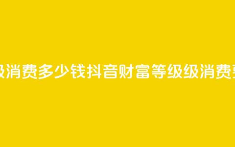 抖音24级财富等级消费多少钱 - 抖音财富等级24级消费要求揭秘!  第1张 抖音24级财富等级消费多少钱 - 抖音财富等级24级消费要求揭秘!  第1张