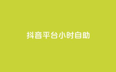 抖音平台24小时自助 - 抖音24小时自助平台：您的全天候娱乐与分享首选。  第1张