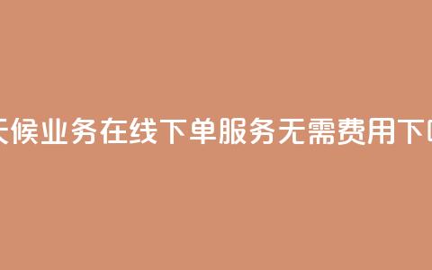全天候ks业务在线下单服务 无需费用  第1张 全天候ks业务在线下单服务 无需费用  第1张