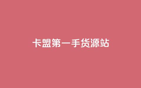 卡盟第一手货源站 - 发卡平台 第1张 卡盟第一手货源站 - 发卡平台 第1张