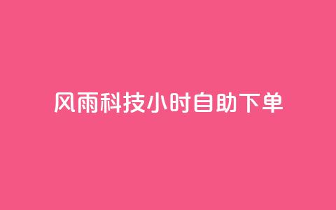 风雨科技24小时自助下单,抖音怎么样能涨粉快一点 - 24小时低价下单平台抖音 qq空间浏览量刷的软件  第1张