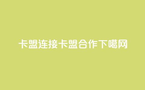 卡盟连接(卡盟合作)  第1张 卡盟连接(卡盟合作)  第1张