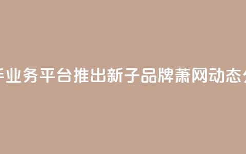 快手业务平台推出新子品牌萧网动态分析 第1张 快手业务平台推出新子品牌萧网动态分析 第1张