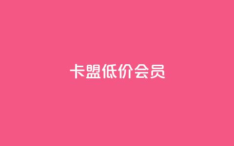 卡盟低价会员 - 低价会员如何在卡盟平台获得？~  第1张