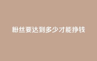 粉丝要达到多少才能挣钱 - 如何在Instagram上赚到钱所需的最低粉丝数量是多少?。