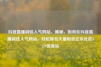 抖音直播间挂人气网站,揭秘,如何在抖音直播间挂人气网站,轻松吸引大量粉丝亿乐社区SUP货源站