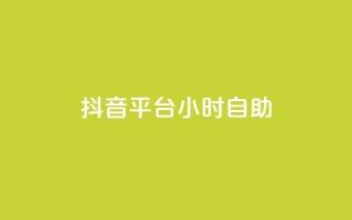 抖音平台24小时自助 - 抖音24小时自助平台:您的全天候娱乐与分享首选。